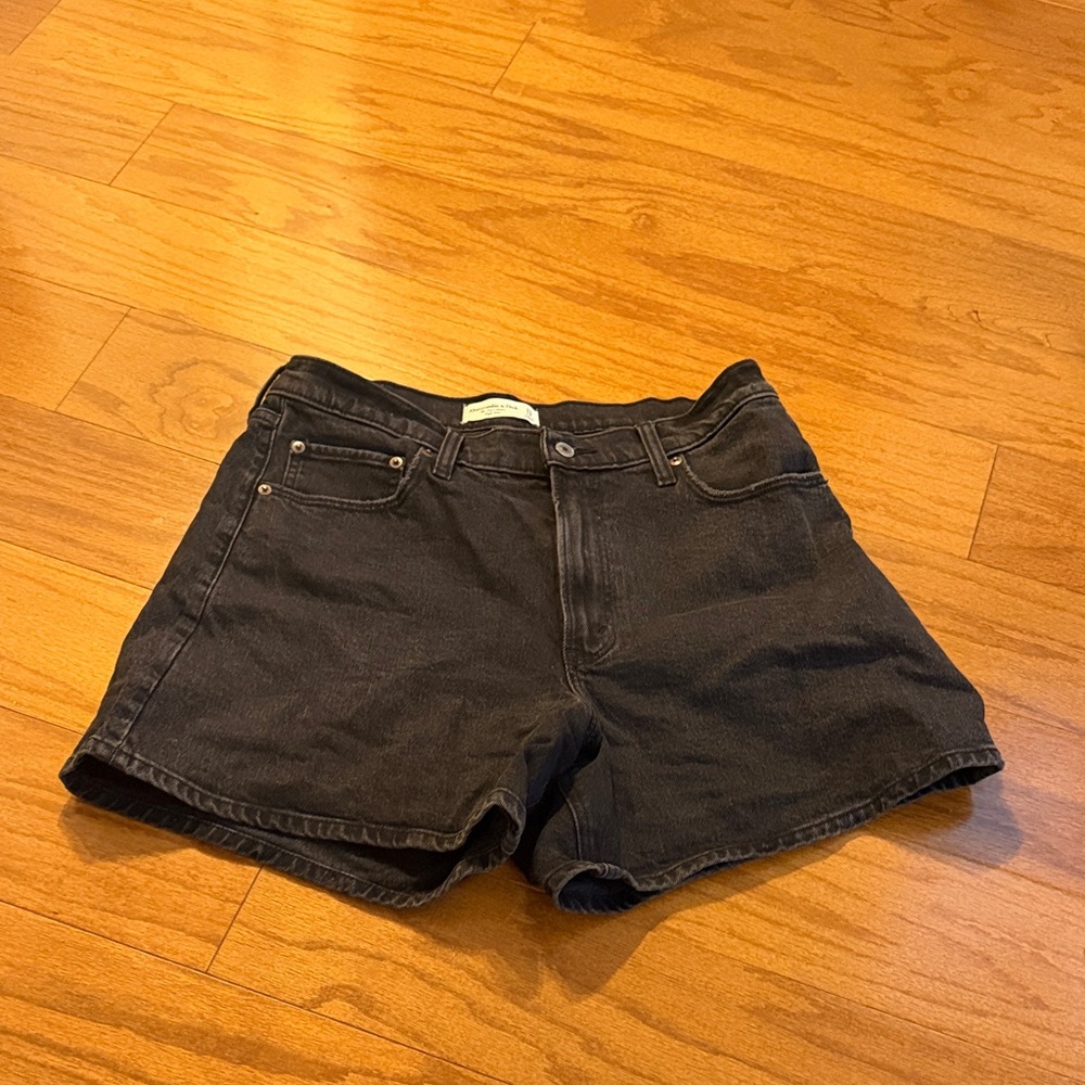Abercrombie & Fitch Black Jean Shorts